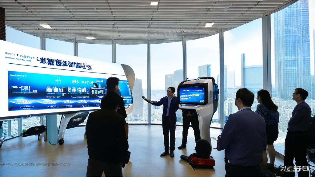 Employees in a modern office using AI email generation system to write multilingual emails