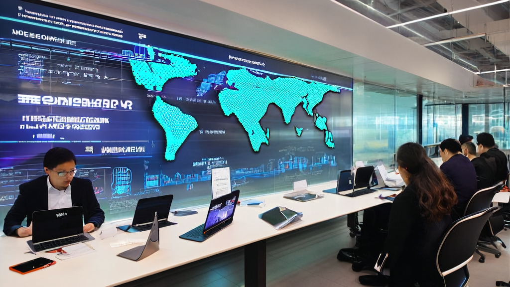 A modern office showcasing the application of AI email marketing technology