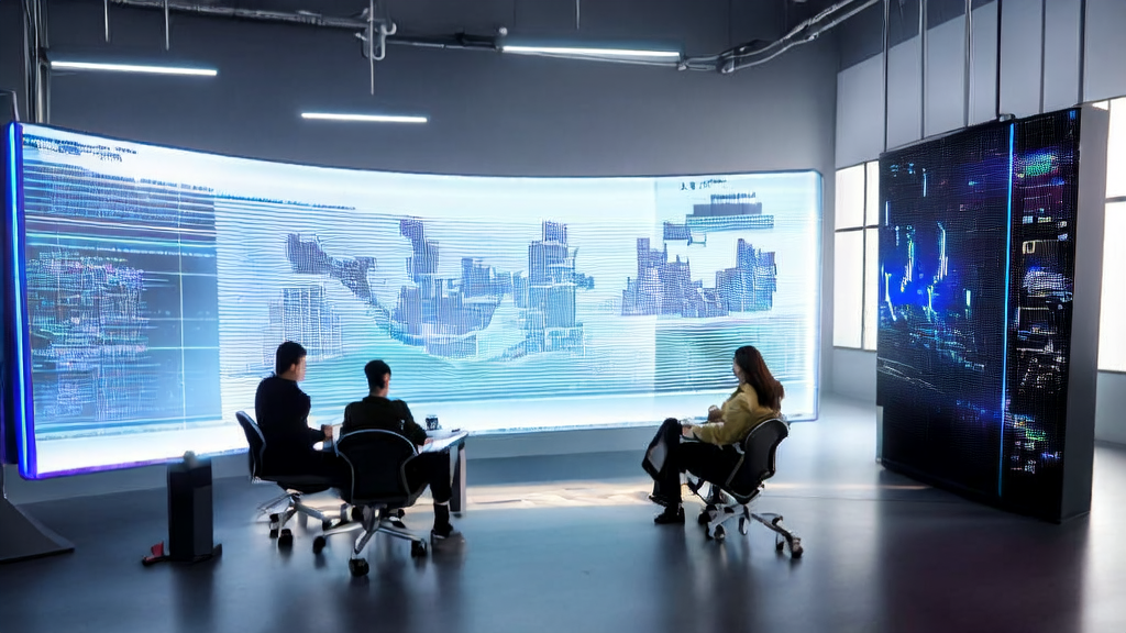 In a modern office, entrepreneurs are using AI prediction models to screen high-quality customers