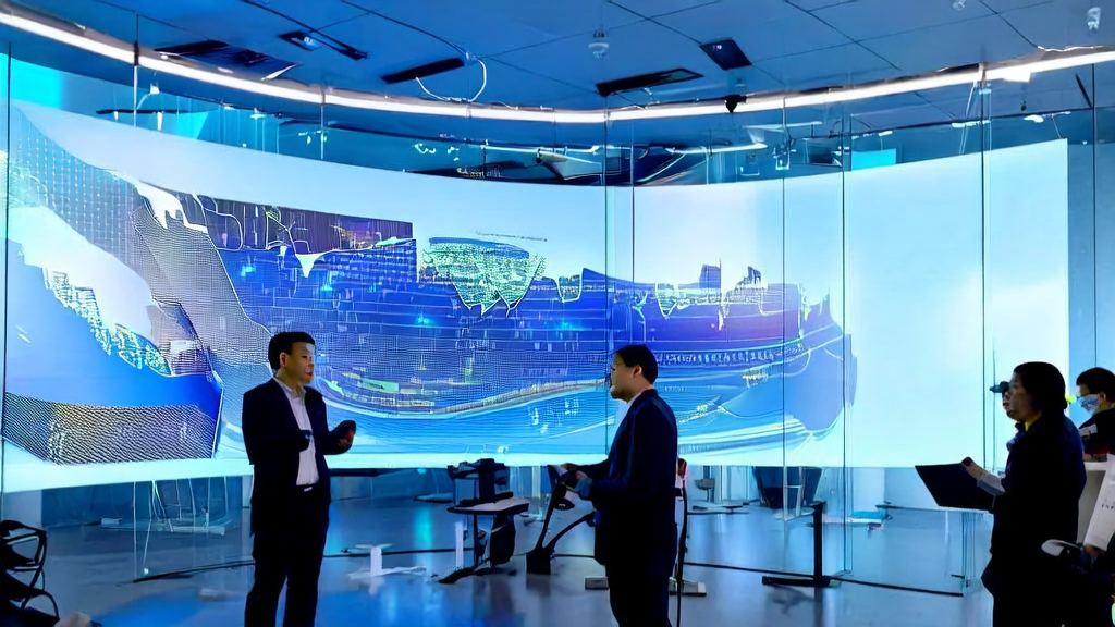 Modern office where staff use AI technology and Deep Research API for precise marketing analysis