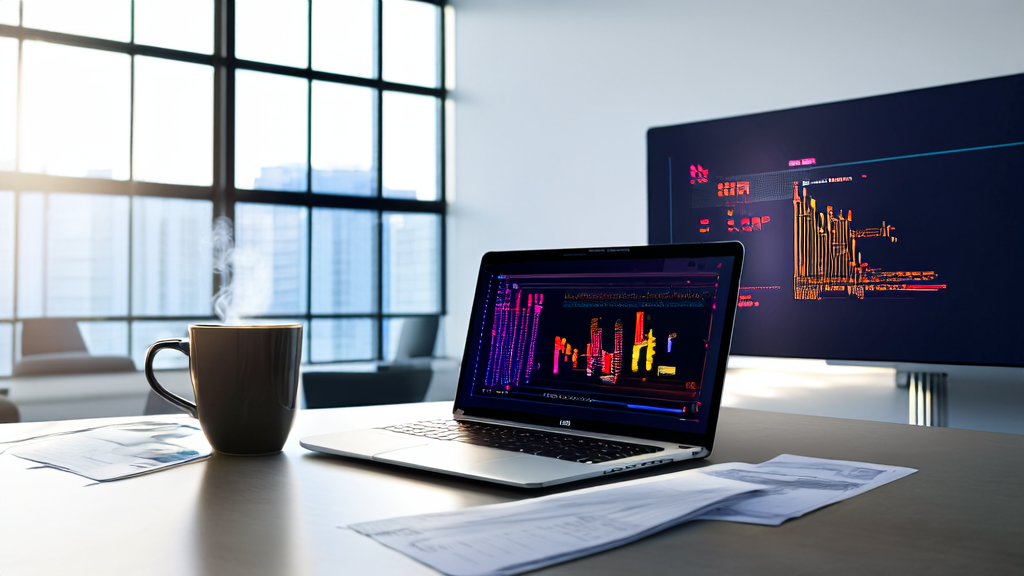 Modern office showcasing AI marketing technology and customer data cleaning services