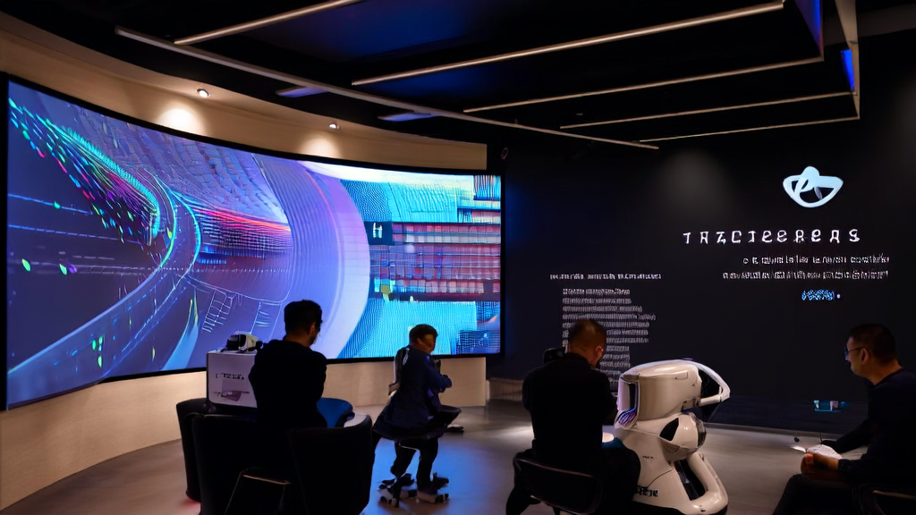Employees in a modern office using DeerFlow for AI marketing analysis