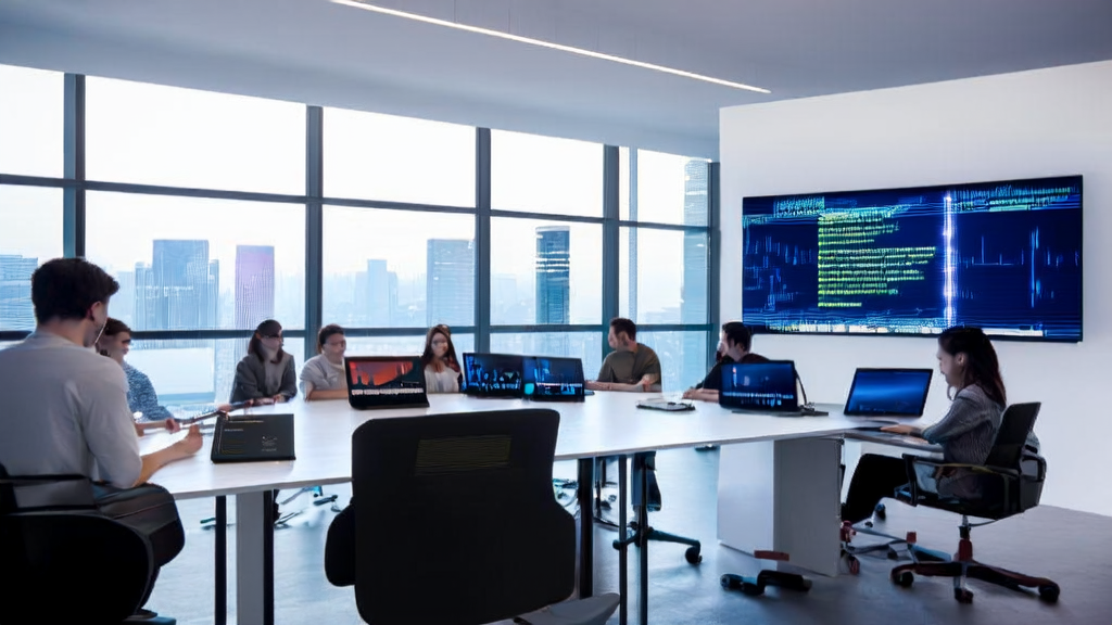 Modern office where the marketing team uses Claude Code for AI-driven customer acquisition