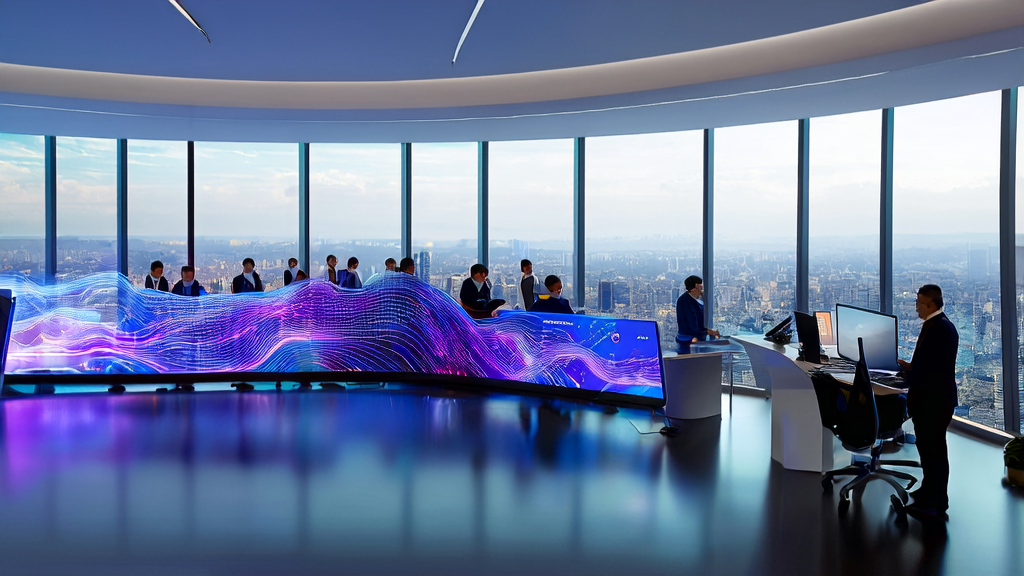 In a modern office, engineers are using AI technology to optimize ad placement strategies, precisely reaching target customers, and achieving cost-effective high conversion.