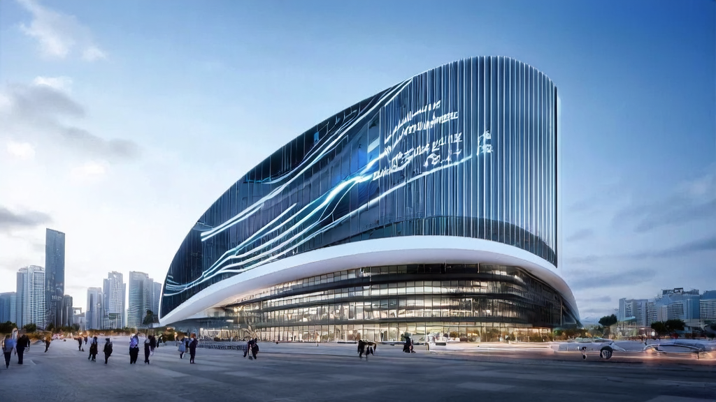 Modern office building showcasing Alibaba ZeroSearch technology and LinkedIn customer expansion