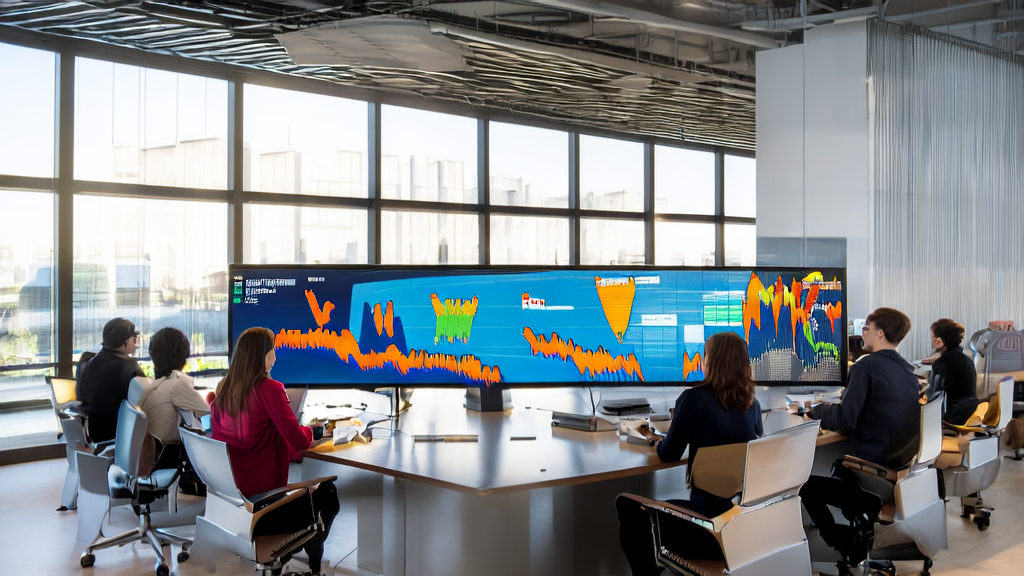 Modern office where the team is celebrating Cluele's remarkable success