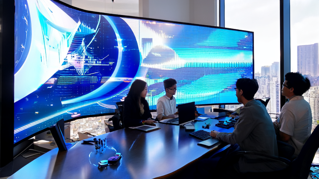 In a modern office, entrepreneurs are discussing AI client data collection and the global unicorn list