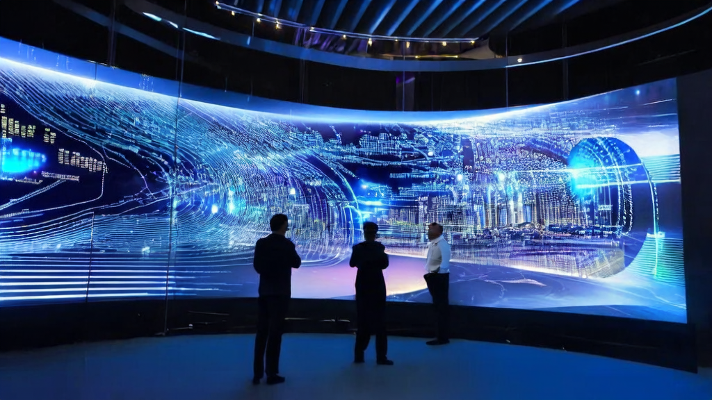 Data scientists discussing the working principle of Kuaishou's flagship multimodal model Keye-VL-671B-A37B in a modern office