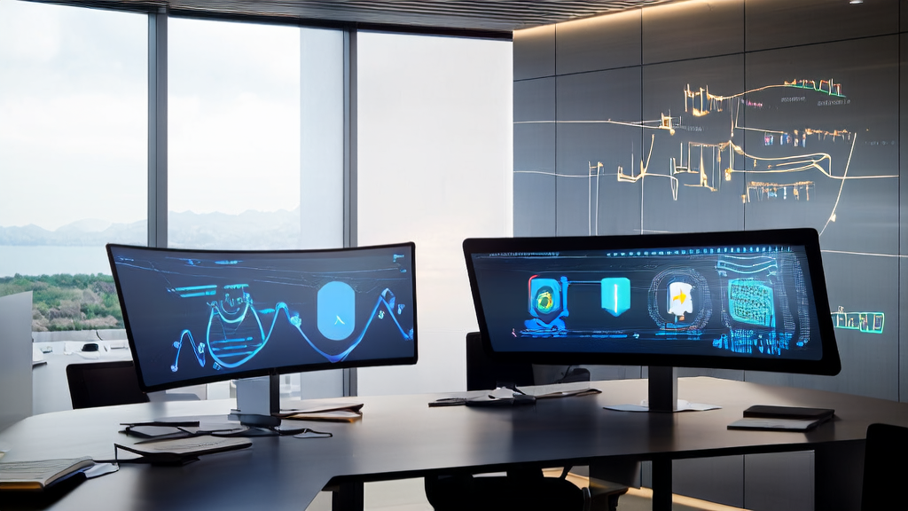 Modern office showcasing the application of LinkedIn customer data and Barracuda multimodal AI technology