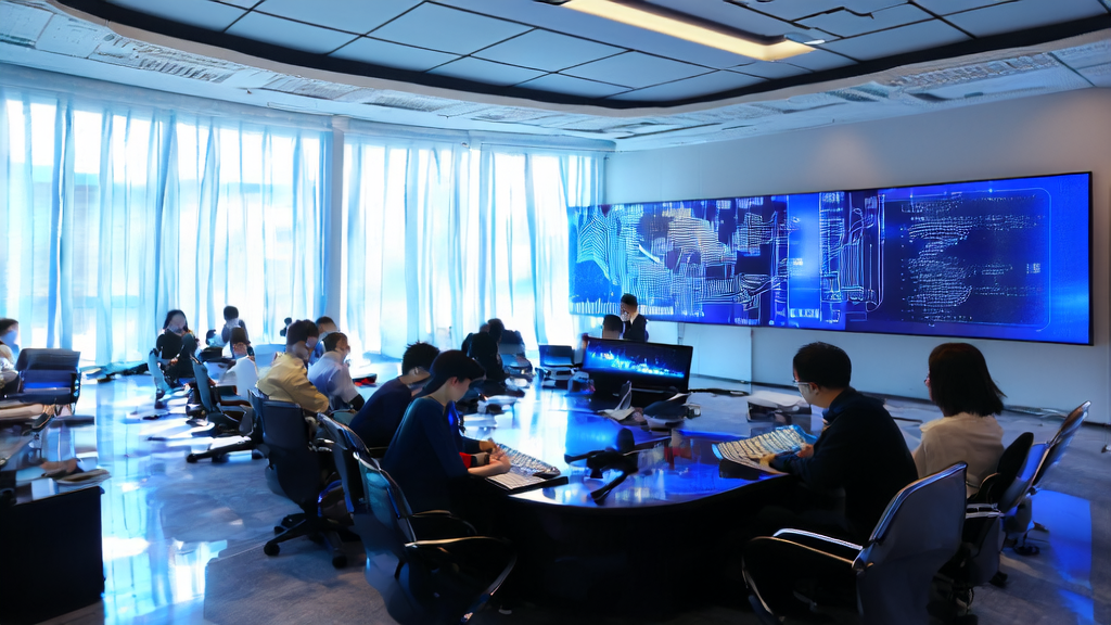 Modern office filled with technology, showcasing the technical details and application cases of AI-optimized advertising