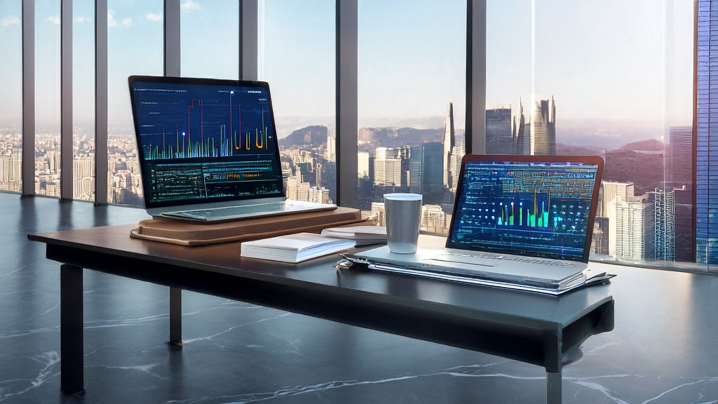 Modern office showcasing AI customer acquisition strategies and Grok4 model application
