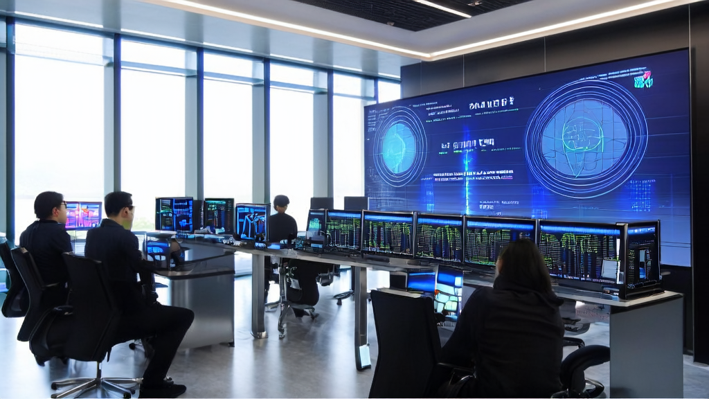 Employees in a modern office using AI for customer data cleaning