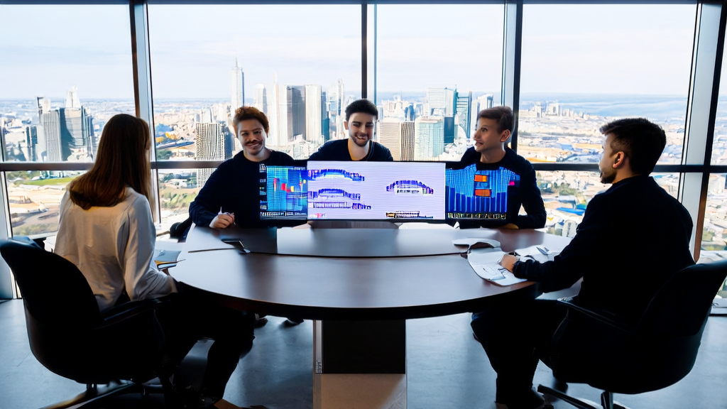 Modern office using ChatGPT note tool and AI customer data collection system for efficient meetings