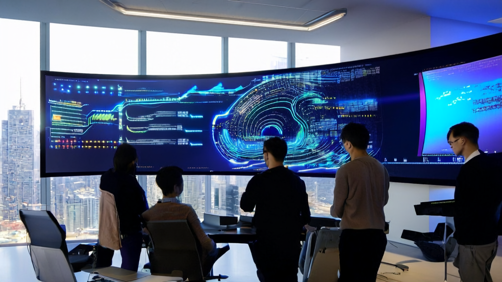Developers in a modern office using OpenAI's Codex for AI intelligent acquisition system development