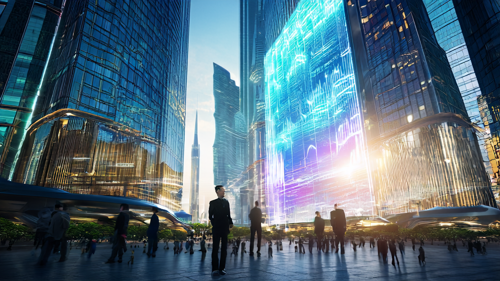 Psyche decentralized network empowering AI customer acquisition system in a futuristic city