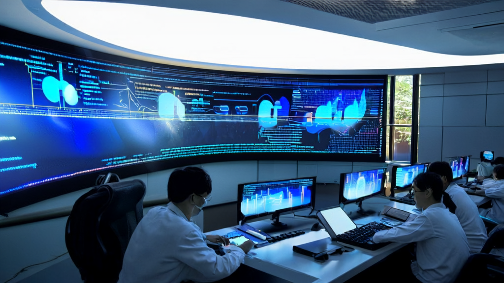 腾讯技术团队在实验室中优化DeepSeek网络通信性能，提升AI获客效率