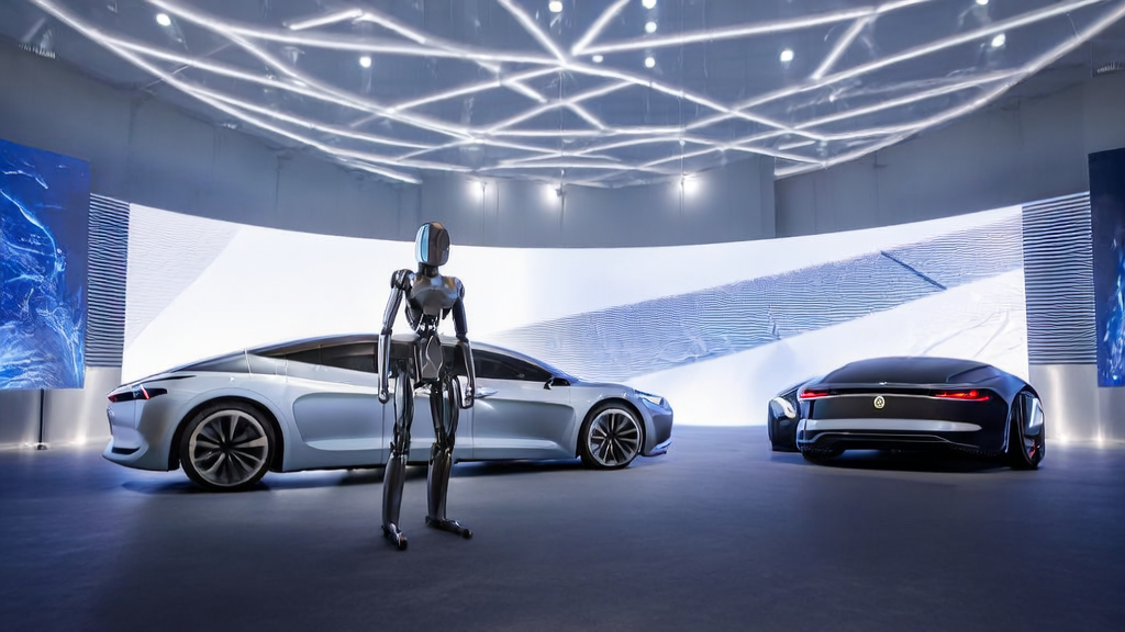 Tesla's AI Innovation Driving New Marketing Trends: Display of Optimus V3 and Cybercab in the Exhibition Hall