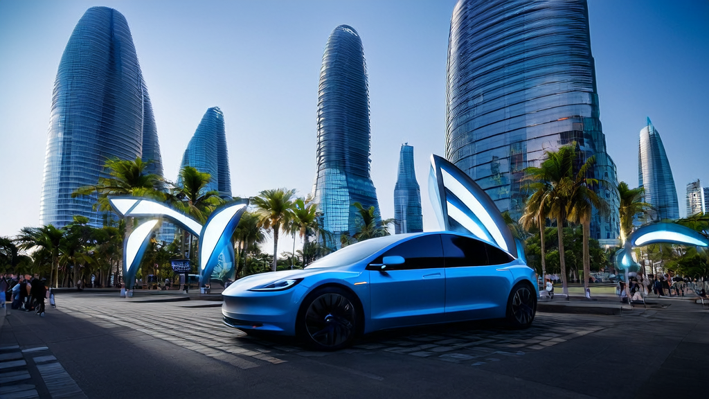 Tesla car using DeepSeek system to achieve intelligent interaction, attracting local users in Southeast Asia.
