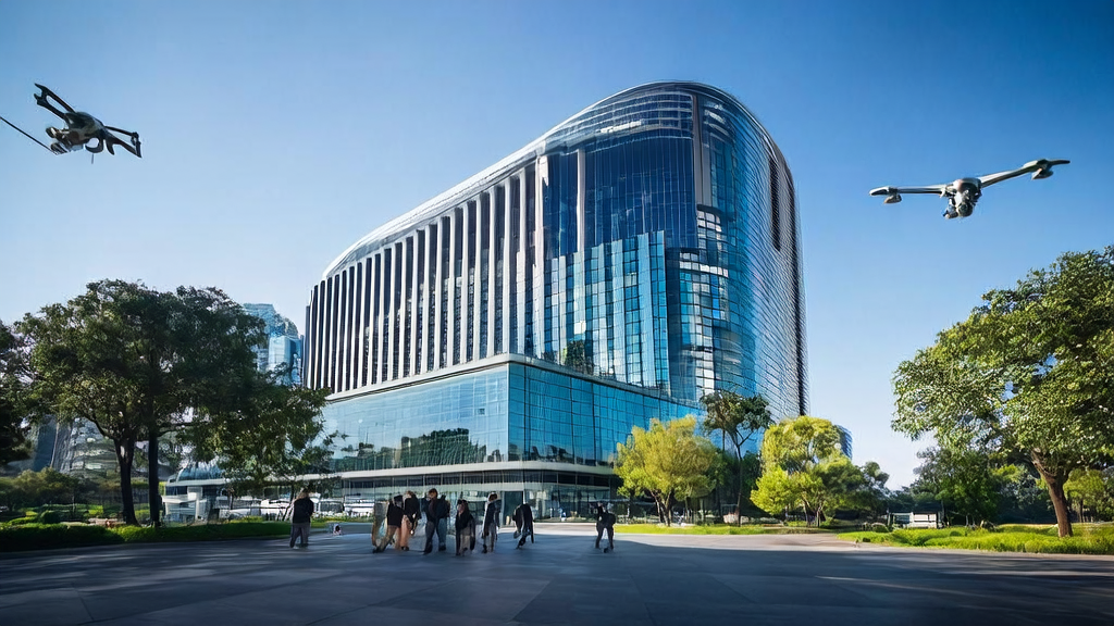 AI product manager trainees discussing AI predictive models at Tencent's headquarters in Shenzhen Bay