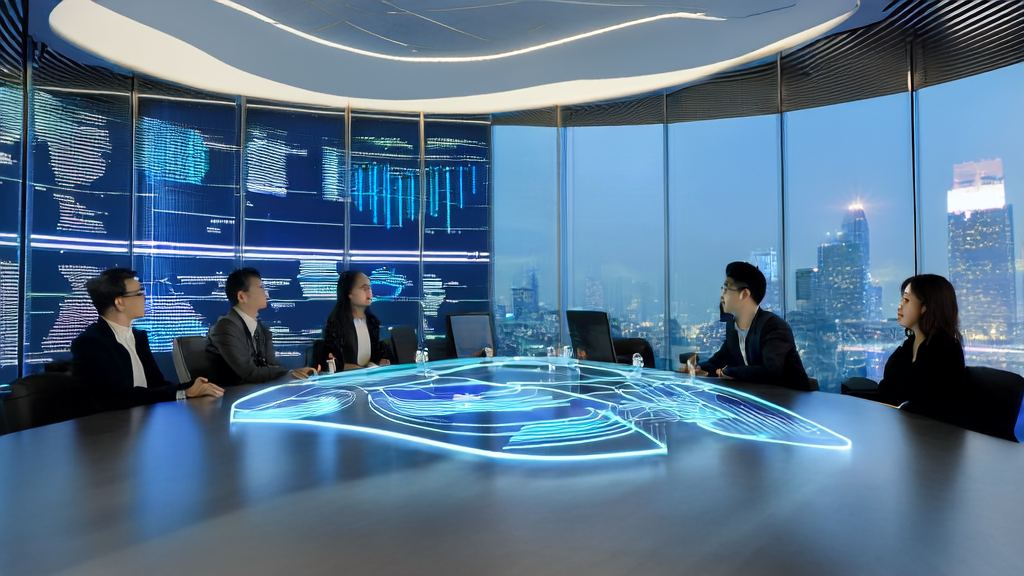 Young founder presenting Vinsoo AI acquisition system