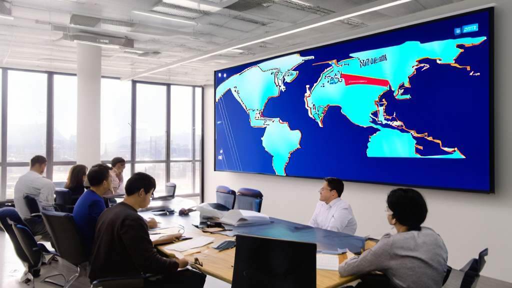 Employees in a modern office using Alibaba ZeroSearch technology and AI acquisition tools to efficiently obtain LinkedIn clients